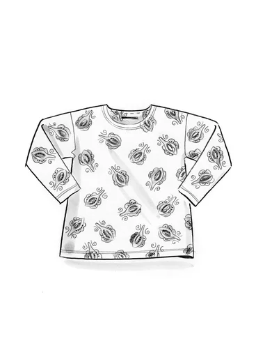 Shirt „Calla“ aus Bio-Baumwolle/Modal - porzellanblau
