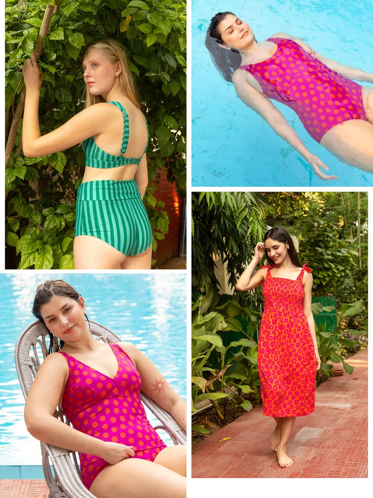 “Sunshine” bikini bottom in recycled nylon/spandex