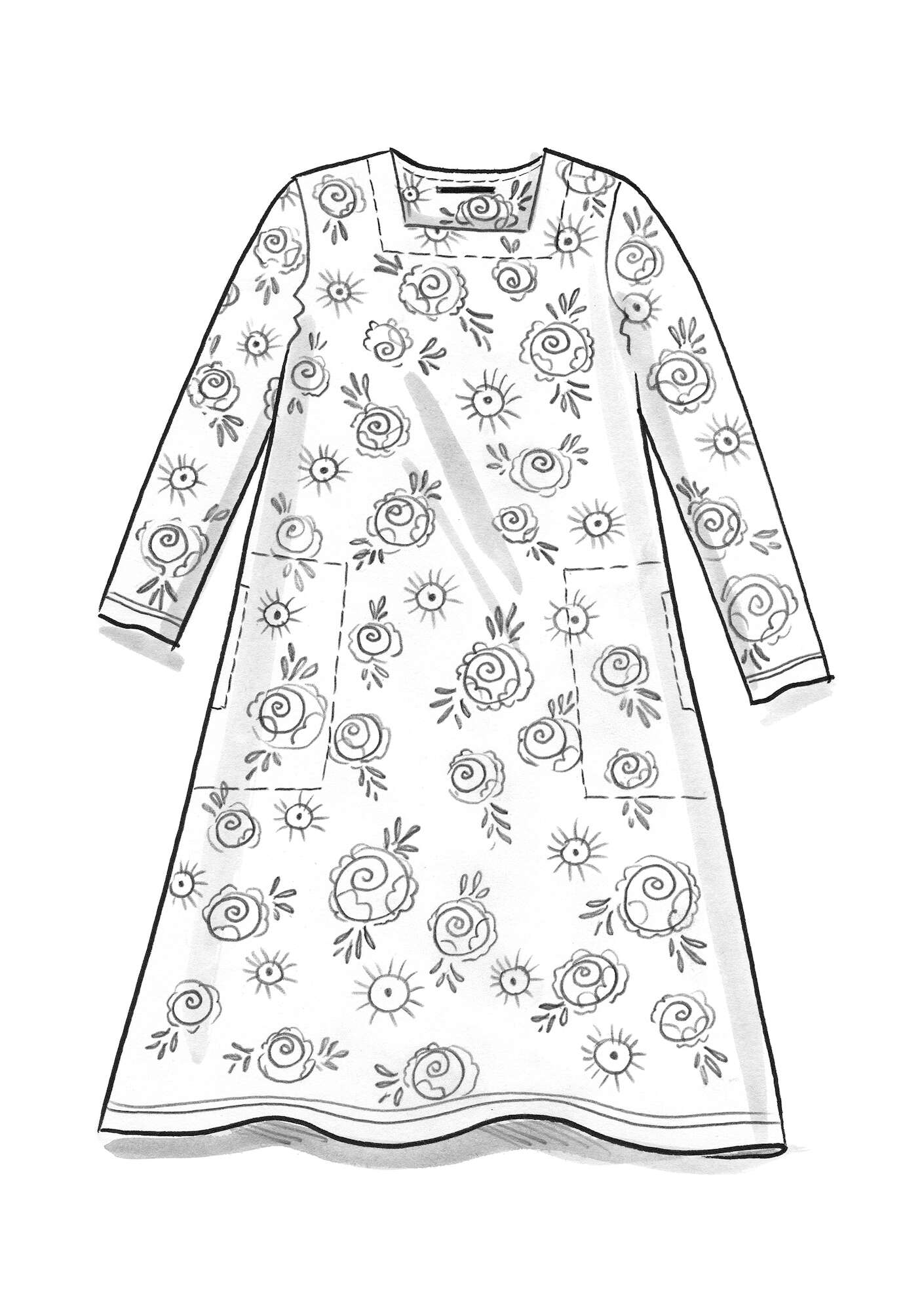 Trikåklänning  Maya  i lyocell/elastan svart