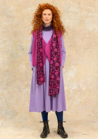 Gemustertes oder einfarbiges Jerseykleid „Frida“ aus Bio-Baumwolle - puderlila