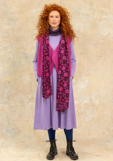 Gemustertes oder einfarbiges Jerseykleid „Frida“ aus Bio-Baumwolle - puderlila