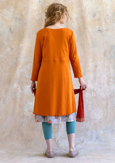 Organic cotton jersey dress - masala