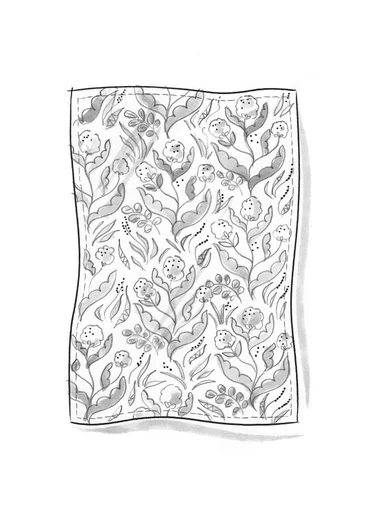“Artichoke” tablecloth in organic cotton - coltsfoot