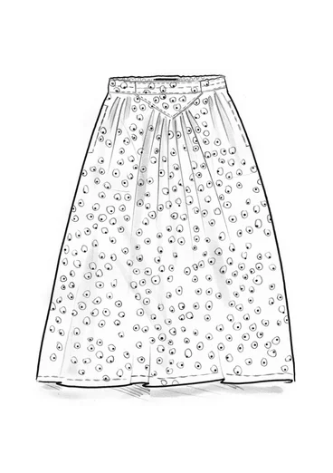 “Alv” woven organic cotton skirt - asparagus