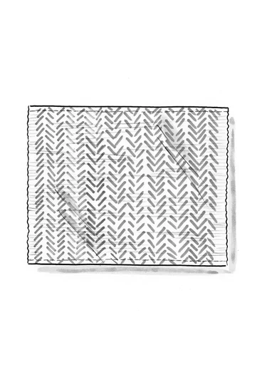 “Play” organic cotton placemat - artemisia