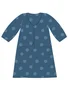 Robe à encolure en V (light indigo/dot S)