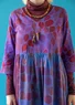 “Paris” woven dress in organic cotton (blackberry L)