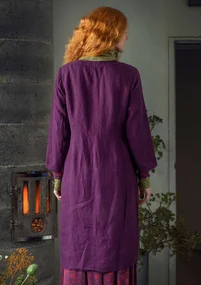 Robe en lin tissé - allium