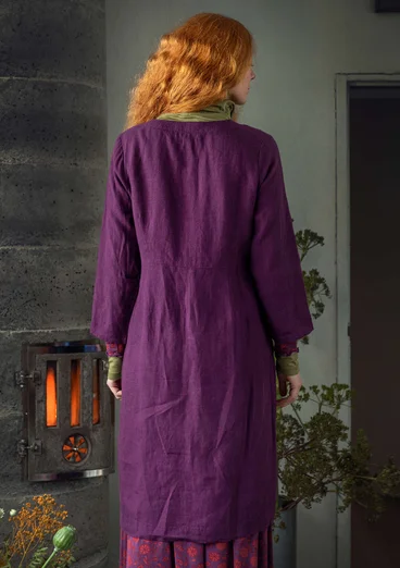 Robe en lin tissé - allium