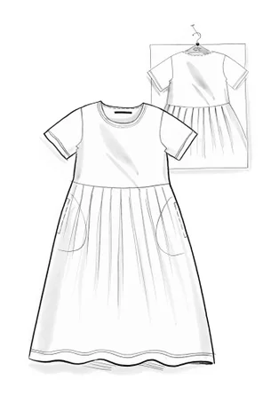 Jerseykleid „Himla“ aus Bio-Baumwolle - dunkelaubergine