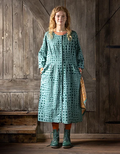 “Mary” woven organic cotton/linen dress