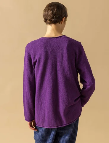 “Abby” Bästis sweater in organic/recycled cotton - plommon