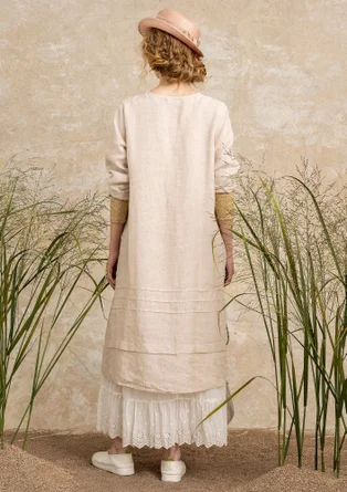 Woven linen dress - natural