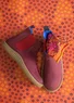 Elastic-sided boots made of nubuck (burgundy 36)