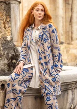 Dressjakke i trikot «Amsterdam» i økologisk bomull - mørk natur