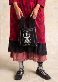 Stricktasche „Skåne“ aus Bio-/Recycling-Baumwolle - schwarz