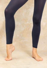 Solid-colour leggings in recycled polyamide - ink blue