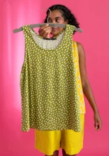 “Singö” jersey tank top in organic cotton/modal - asparagus