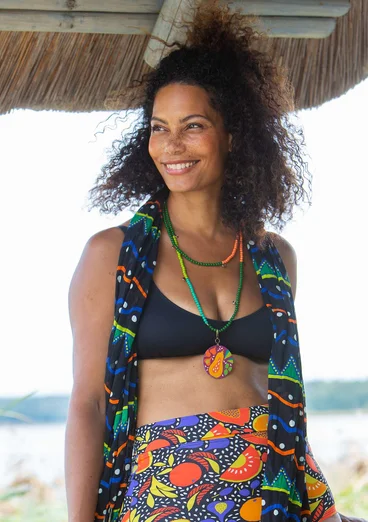 "Botswana" polyamide/elastane bikini bra - black