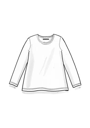 Effen top van biologisch katoen/modal - flox