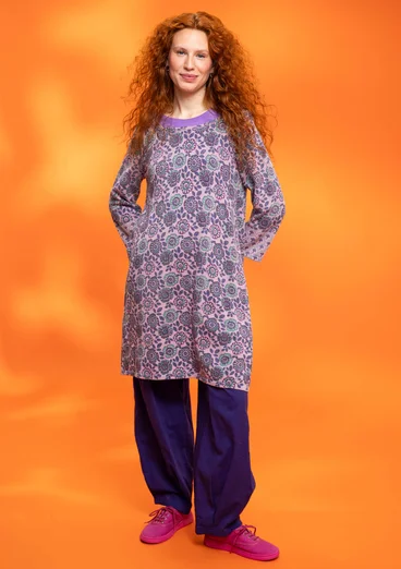 “Heera” organic cotton knit tunic - lilac