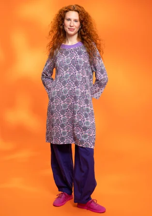 “Heera” organic cotton knit tunic - lilac