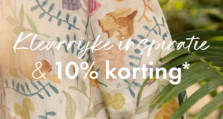 Kleurrijke inspiratie & 10% korting