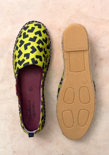 Espadrilles „Hake“ aus Baumwolle - tropengrün