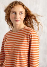 Basic-Streifenshirt aus Bio-Baumwolle - hagebutte-dunkelnatur