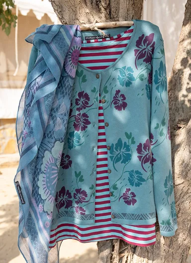 “Flow” cardigan in organic/recycled cotton