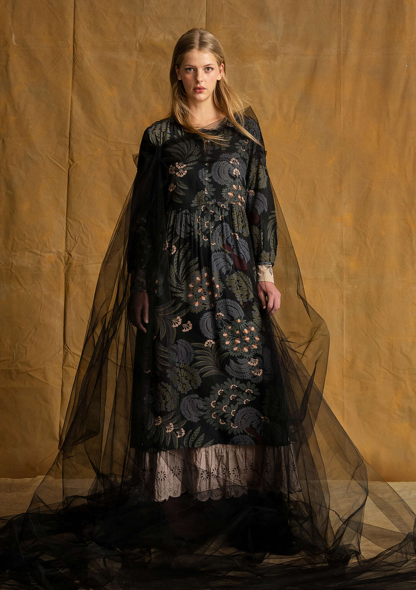Kiara” patterned dress in viscose gudrunsjoden.com