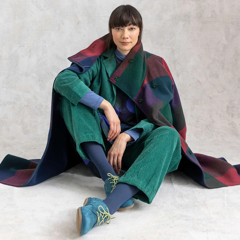 “Rime” organic cotton corduroy trousers - indigo