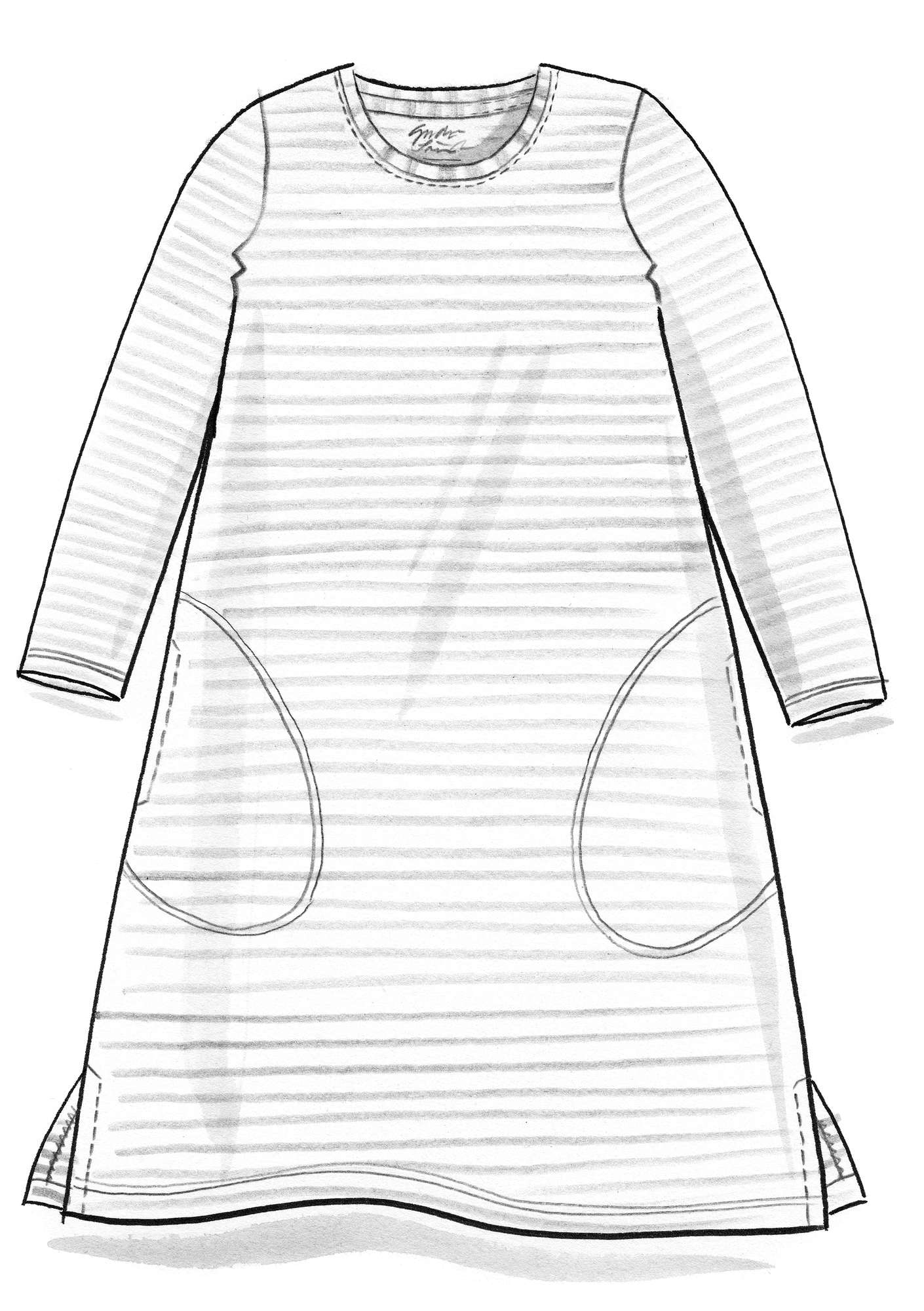 Striped organic cotton tunic