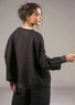 “Bodil” woven linen blouse (black M)