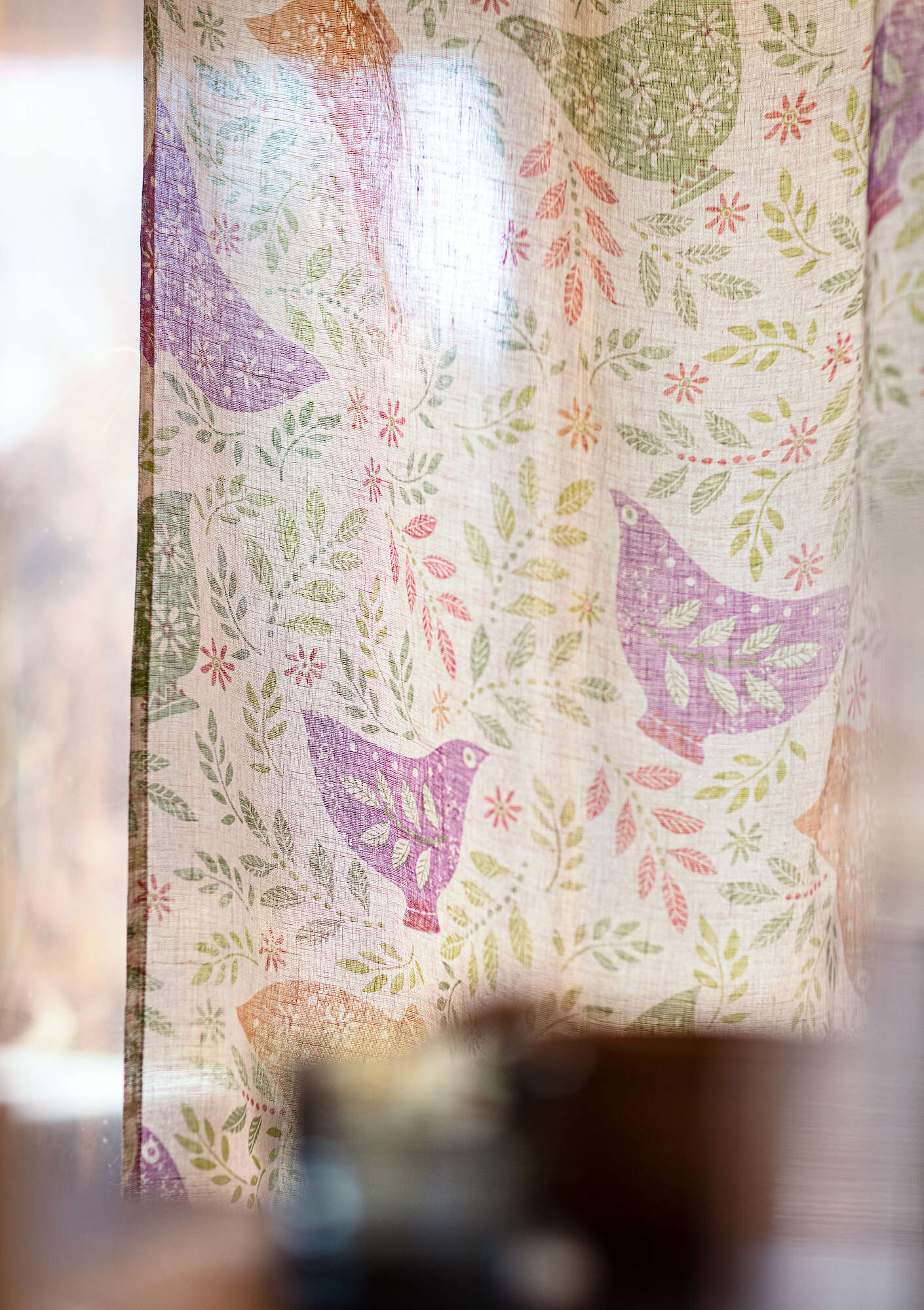 “Okarina” linen curtain heather thumbnail