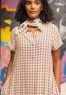 Webkleid „Juliette“ aus Viskose - hellpfirsich