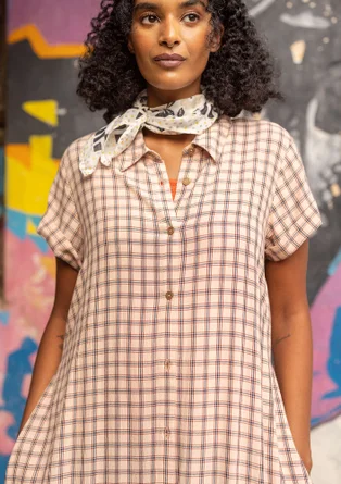 “Juliette” woven viscose dress - light peach