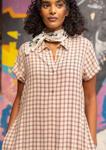 “Juliette” woven viscose dress - light peach