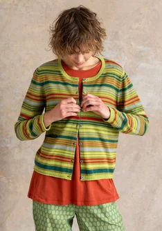 Vest "Esme" van biologisch/gerecycled katoen - groene peper