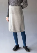 Feinstrickrock „Sylvi“ aus Bio-Baumwolle/Wolle - grau-melange
