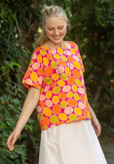 “Pop” top in organic cotton - flox