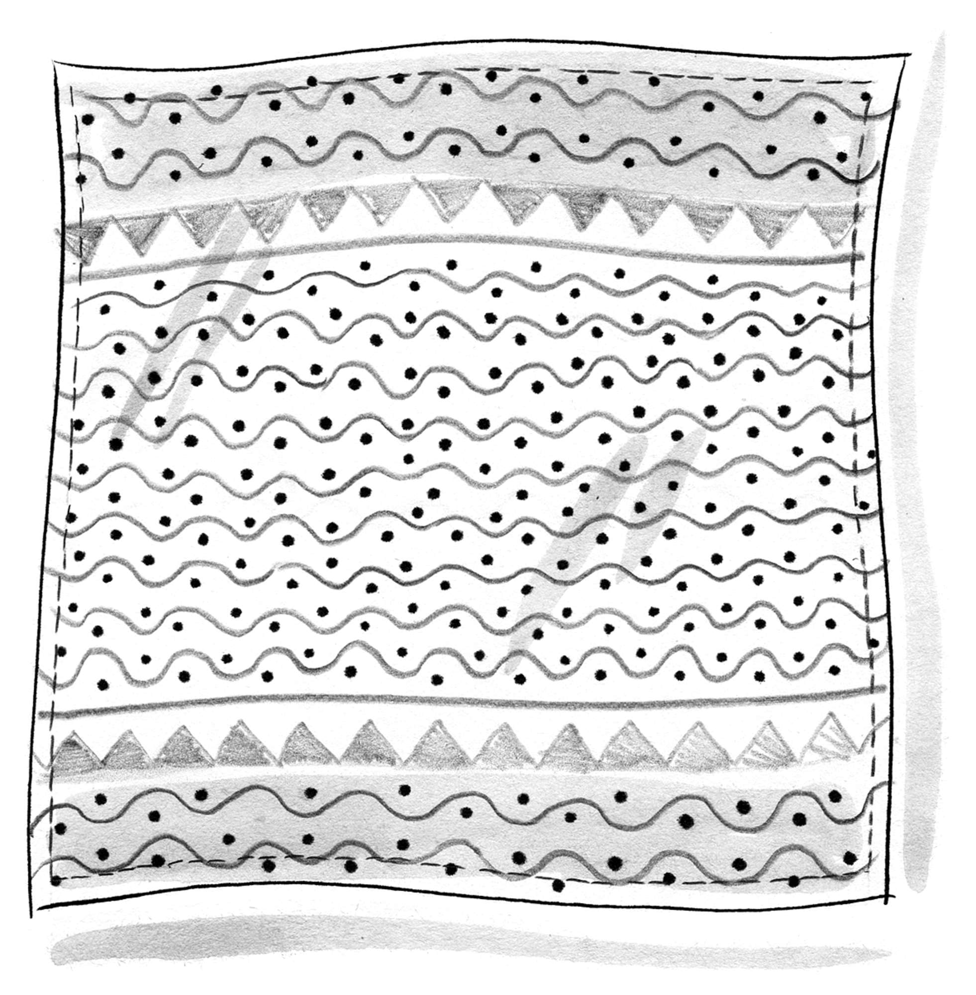 Blockdruck-Tischdecke „Elder“ aus Öko-Baumwolle 