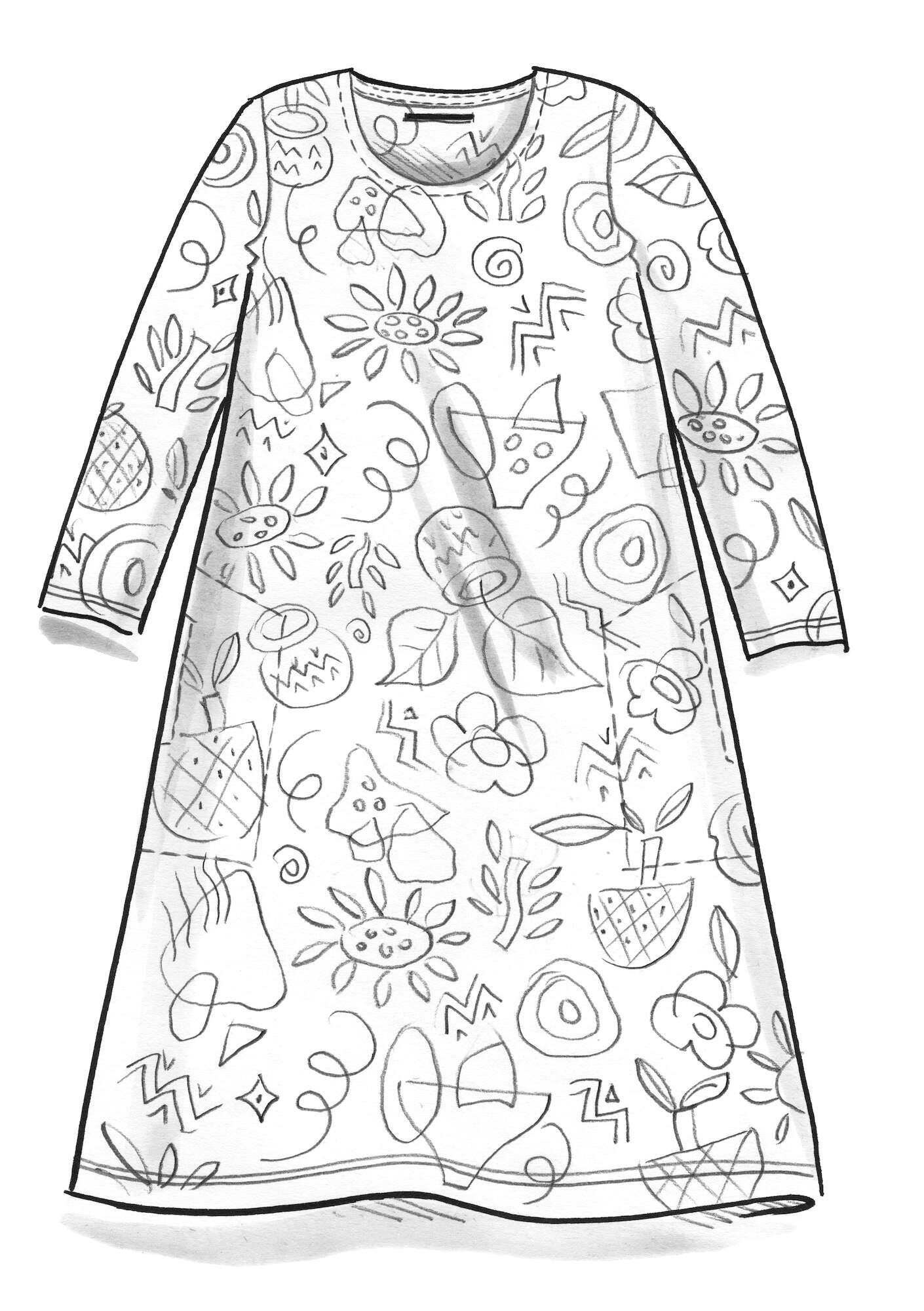 Tricot jurk  Contour  van lyocell/elastaan
