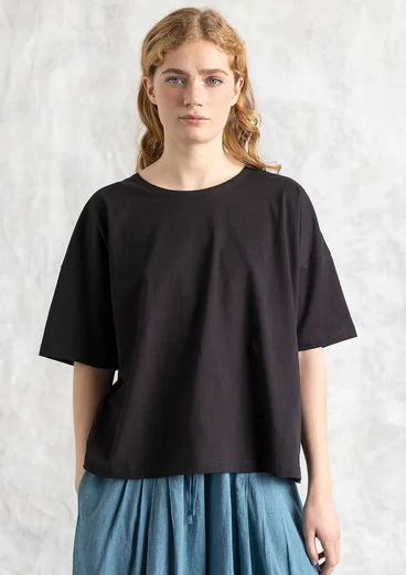 T-shirt i ekologisk bomull - svart