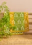 “Leafy” pack of 2 organic cotton guest towels kiwi thumbnail