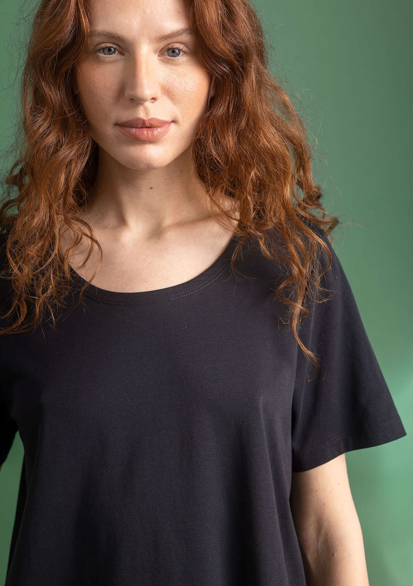 T-shirt  Oriana  van biologisch katoen/modal zwart