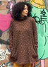 Tunique "Concrete" en jersey de coton biologique/modal/élasthanne (châtaigne XXL)