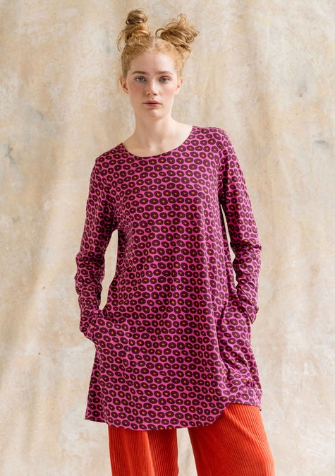 Jersey tunic Billie hibiscus/patterned