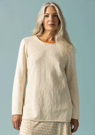 Favoriete trui "Abby" van biologisch/gerecycled katoen - ongekleurd