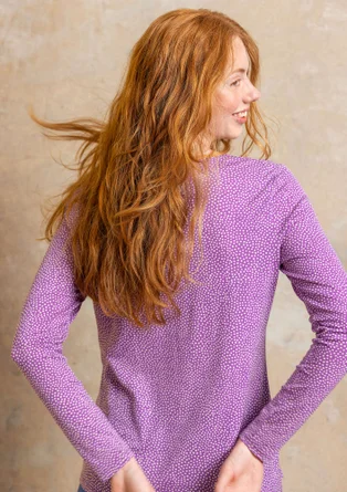 Top ”Bianca” en jersey de lyocell/élasthanne - cosmos violet/motif
